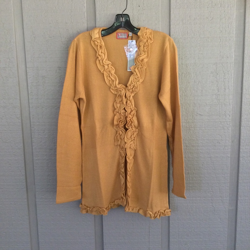 Pennington Bailes Cardigan Long Sleeve One Button Knit Acrylic Size XL